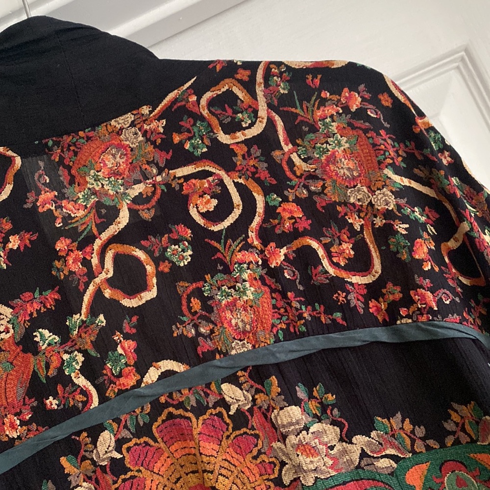 A.K.F. | Vintage Abstract Print Open Front Cardig… - image 7